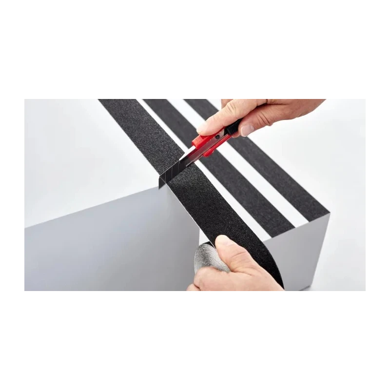 Tesa Adhesive Anti-Slip Tape Black, 15m x 25mm x 0.81mm, Self-Adhesive, Robust, 60950-00000-02