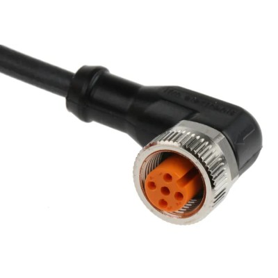 ifm electronic Female 4-Way M12 Sensor Actuator Cable, Polyurethane Jacket, 5 m, 36V DC, EVC008