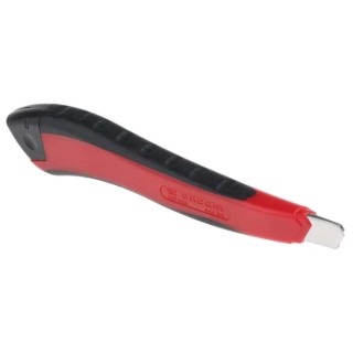 Facom Safety Knife with Snap-off Blade, Retractable, Stainless Steel, Light Duty, 84 mm Blade, 844.S9PB