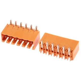 Weidmüller OMNIMATE SL Series Pluggable Terminal Block, 6 Contacts, 3.5 mm Pitch, Right Angle, 1605110000