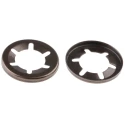 RS PRO Enamelled Stainless Steel Open Push-On Fastener for 10 mm Shaft 18.4 mm OD C67S 172-391