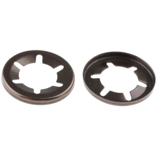 RS PRO Enamelled Stainless Steel Open Push-On Fastener for 10 mm Shaft 18.4 mm OD C67S 172-391