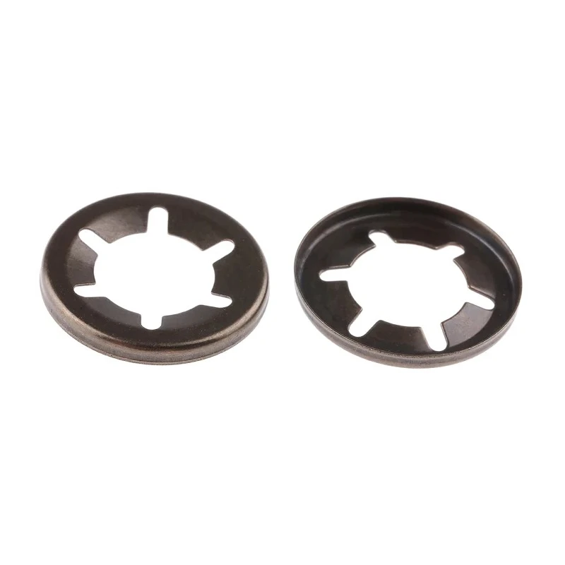 RS PRO Enamelled Stainless Steel Open Push-On Fastener for 10 mm Shaft 18.4 mm OD C67S 172-391
