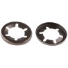 RS PRO Enamelled Stainless Steel Open Push-On Fastener for 10 mm Shaft 18.4 mm OD C67S 172-391