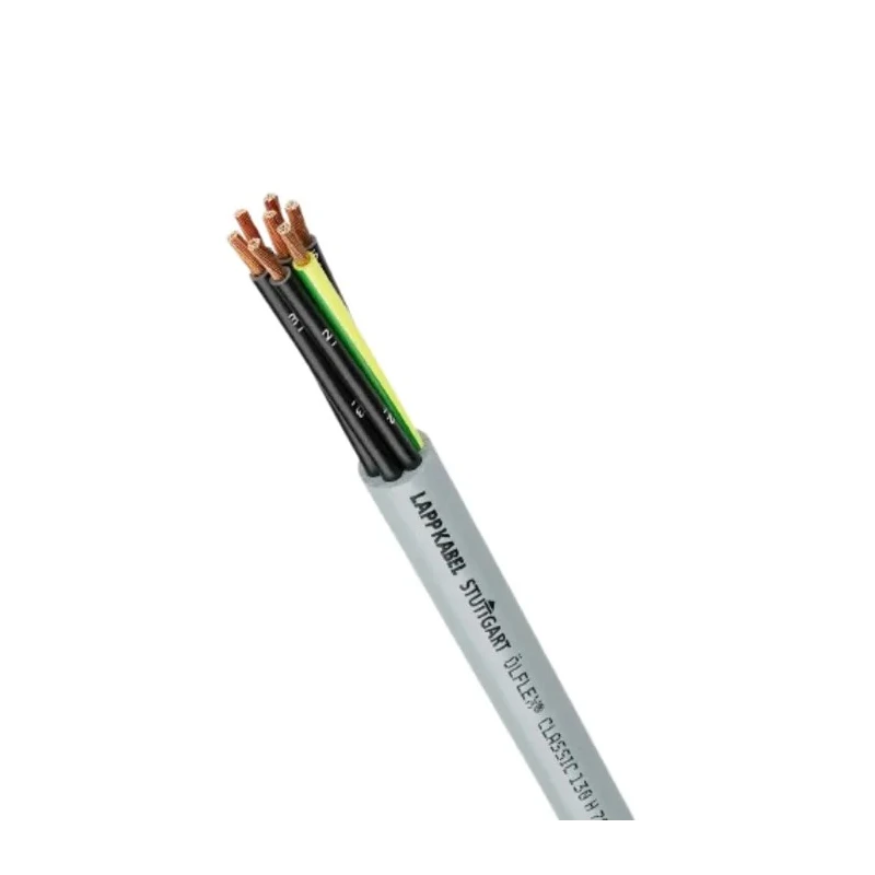 Lapp ÖLFLEX CLASSIC 130 H Control Cable, 7 Cores, 1.5 mm², 15 AWG, 50 m, Low Smoke Zero Halogen, Unscreened, Silver 1123114