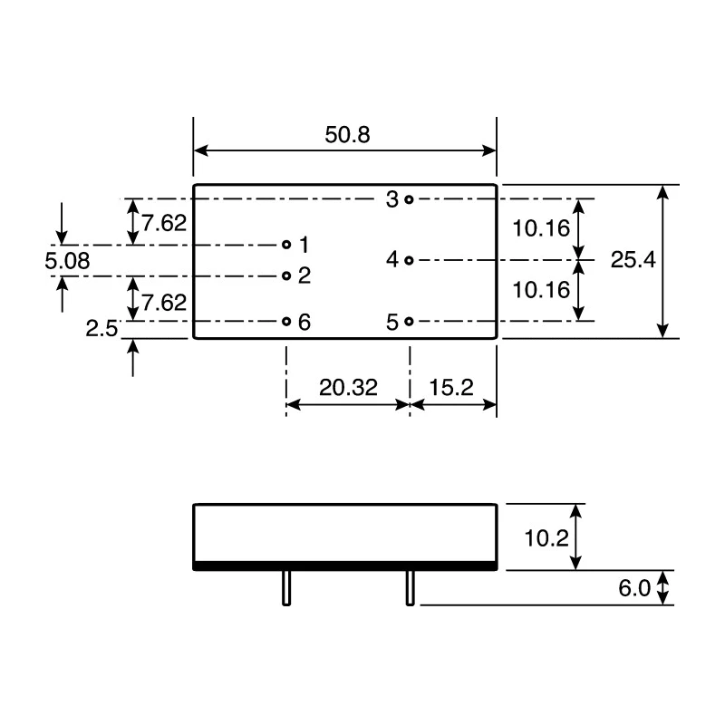 TRACOPOWER DC/DC Converter 15W, 5V DC Output, 3A, 18–36V DC Input, PCB Mount, Surface Mount, TEN 15-2411WI