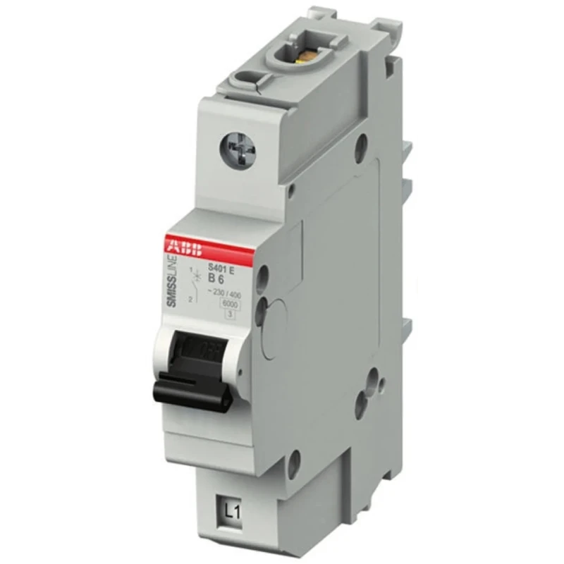 ABB SMISSLINE TP S400E Miniature Circuit Breaker 1-Pole, 8A, Type B, 400V AC, 6kA, DIN Rail 2CCS551001R0085 - S401EB8