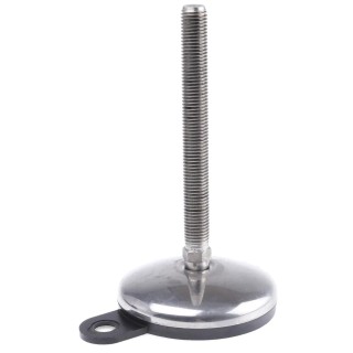 Nu-Tech Engineering Adjustable Foot M16 100mm Diameter Stainless Steel 1000kg 3.5° Tilt A205/008