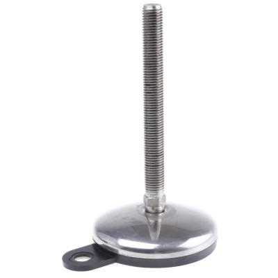 Nu-Tech Engineering Adjustable Foot M16 100mm Diameter Stainless Steel 1000kg 3.5° Tilt A205/008