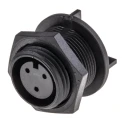 Bulgin Miniature Circular Connector, Socket, Rear Mount, 3 Contacts, Female, IP68, Buccaneer 400 Series, 250V, 8A PX0413/03S
