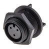 Bulgin Miniature Circular Connector, Socket, Rear Mount, 3 Contacts, Female, IP68, Buccaneer 400 Series, 250V, 8A PX0413/03S