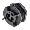 Bulgin Miniature Circular Connector, Socket, Rear Mount, 3 Contacts, Female, IP68, Buccaneer 400 Series, 250V, 8A PX0413/03S
