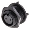Bulgin Miniature Circular Connector 2 Contacts, Rear Socket, Female, IP68, 8A, Buccaneer 400 Series PX0413/02S