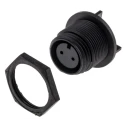 Bulgin Miniature Circular Connector 2 Contacts, Rear Socket, Female, IP68, 8A, Buccaneer 400 Series PX0413/02S