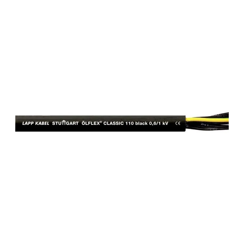 Lapp ÖLFLEX CLASSIC 110 YY Control Cable, 4 Cores, Unscreened, 18 AWG, 50m, PVC Sheath, Black 1120235