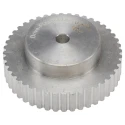 RS PRO Aluminium Timing Belt Pulley, 14.3 mm Belt Width, 5 mm Pitch, 44 Teeth, PB TYPE XL 037 44 TOOTH PULLEY