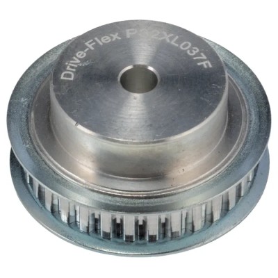 RS PRO Aluminium Timing Belt Pulley, 32 Teeth, 5 mm Pitch, 14.3 mm Belt Width, Flanged PB TYPE XL 037 32 TOOTH PULLEY