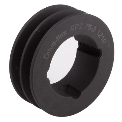 RS PRO Steel Cast Iron Pulley 3 Tooth, 32mm Bore, SPZ/Z PULLEY 75X2