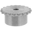 RS PRO 19 Tooth Pilot Bore Sprocket, Steel, 9.53mm Bore, 06 B-1 Chain, 35mm Width, 183-675