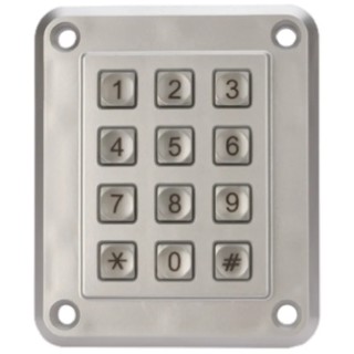 EOZ IP67 12-Key Zamak 5 Anti-Vandal Keypad 