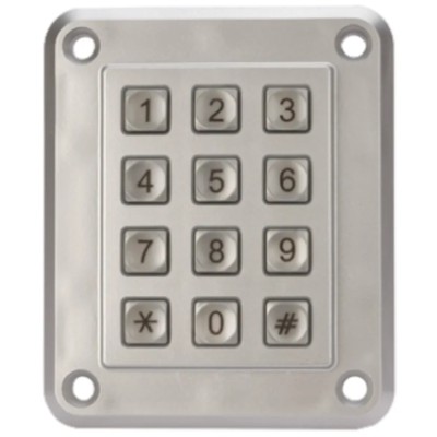 EOZ IP67 12-Key Zamak 5 Anti-Vandal Keypad 