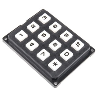 EOZ  IP40 12-Key Polycarbonate Keypad, 4 x 3 Layout, Common Point Output