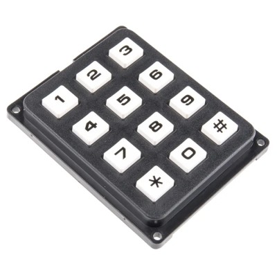 EOZ  IP40 12-Key Polycarbonate Keypad, 4 x 3 Layout, Common Point Output