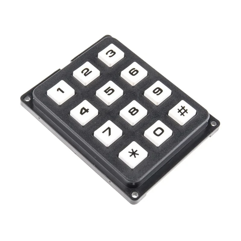 EOZ  IP40 12-Key Polycarbonate Keypad, 4 x 3 Layout, Common Point Output