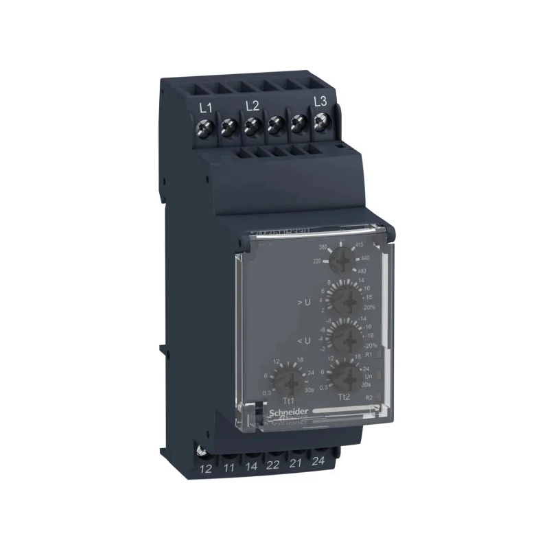 Schneider Electric 3 Phase Monitoring Relay DPDT DIN Rail 528V AC RM35UB330