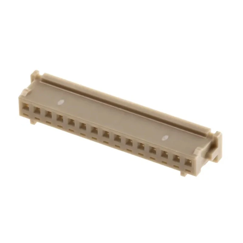 Hirose Male Connector Housing, 1.25 mm Pitch, 15 Way, 1 Row, Cable Mount, Polyamide DF13