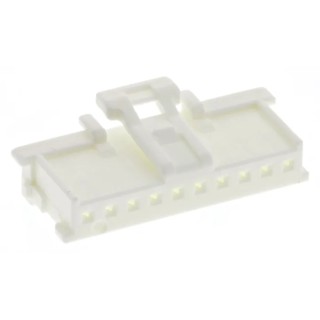 Molex MicroClasp Female Connector Housing 10 Way, 2 mm Pitch, Single Row, Nylon, Straight Cable Mount 51382-1000