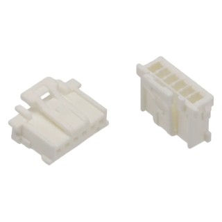 Molex MicroClasp Female Connector Housing, 2 mm Pitch, 6 Way, 1 Row, Nylon, Cable Mount, Straight Orientation 51382-0600