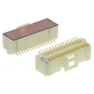Molex Pico-Clasp Series Straight Surface PCB Header, 30 Contacts, 1 mm Pitch, Dual Row, Shrouded, 50V, Nylon Body 501190-3017