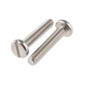 RS PRO Slot Pan Head Stainless Steel Machine Screw, M3 Thread, 16 mm Length, A2 Grade, Slot Drive, DIN 85, 189-333