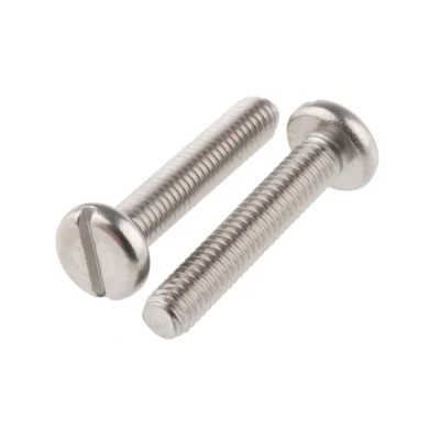 RS PRO Slot Pan Head Stainless Steel Machine Screw, M3 Thread, 16 mm Length, A2 Grade, Slot Drive, DIN 85, 189-333