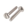 RS PRO Slot Pan Head Stainless Steel Machine Screw, M3 Thread, 16 mm Length, A2 Grade, Slot Drive, DIN 85, 189-333