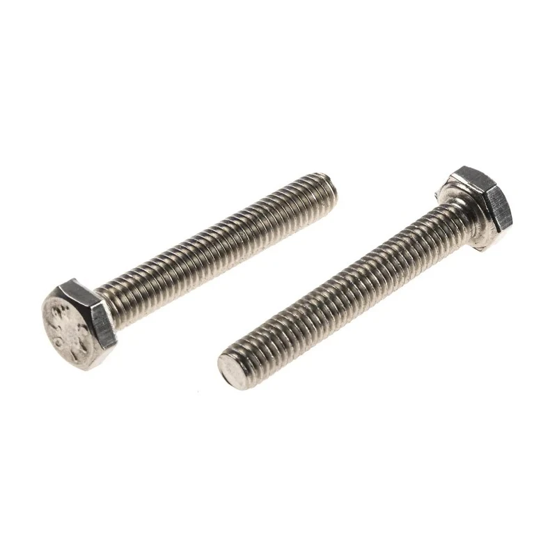 RS PRO Stainless Steel Hex Bolt M6 x 40 mm A4 Type 316 Fully Threaded DIN 933 190-210