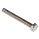 RS PRO Stainless Steel Hex Bolt M6 x 50 mm A4 Type 316 Fully Threaded DIN 933 190-232