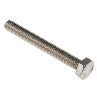 RS PRO Stainless Steel Hex Bolt M6 x 50 mm A4 Type 316 Fully Threaded DIN 933 190-232