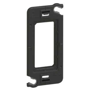 Legrand Black 1 Gang Frame, Polyamide & Galfan Steel, 70.9 x 33.4 x 7.2 mm, Céliane Range 0 802 50