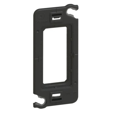 Legrand Black 1 Gang Frame, Polyamide & Galfan Steel, 70.9 x 33.4 x 7.2 mm, Céliane Range 0 802 50