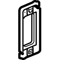 Legrand Black 1 Gang Frame, Polyamide & Galfan Steel, 70.9 x 33.4 x 7.2 mm, Céliane Range 0 802 50