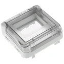 Legrand Mosaic Grey Polycarbonate Light Switch Frame 64.7mm x 64.1mm x 21.5mm IP55 0 695 80