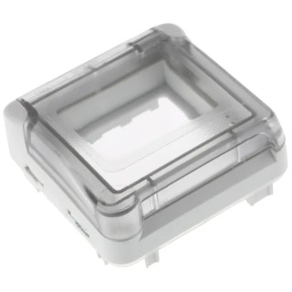 Legrand Mosaic Grey Polycarbonate Light Switch Frame 64.7mm x 64.1mm x 21.5mm IP55 0 695 80