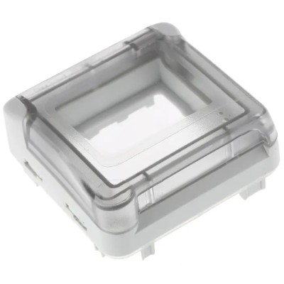 Legrand Mosaic Grey Polycarbonate Light Switch Frame 64.7mm x 64.1mm x 21.5mm IP55 0 695 80