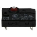 ZF Button Micro Switch, Solder Terminal, 6A, 250V AC, SPST, IP6K7 DC1B-A1AA