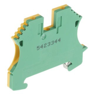 Weidmüller 2-Way WPE 2.5 Earth Terminal Block 25mm², 800V, Screw Termination, Wemid Housing, ATEX 1010000000