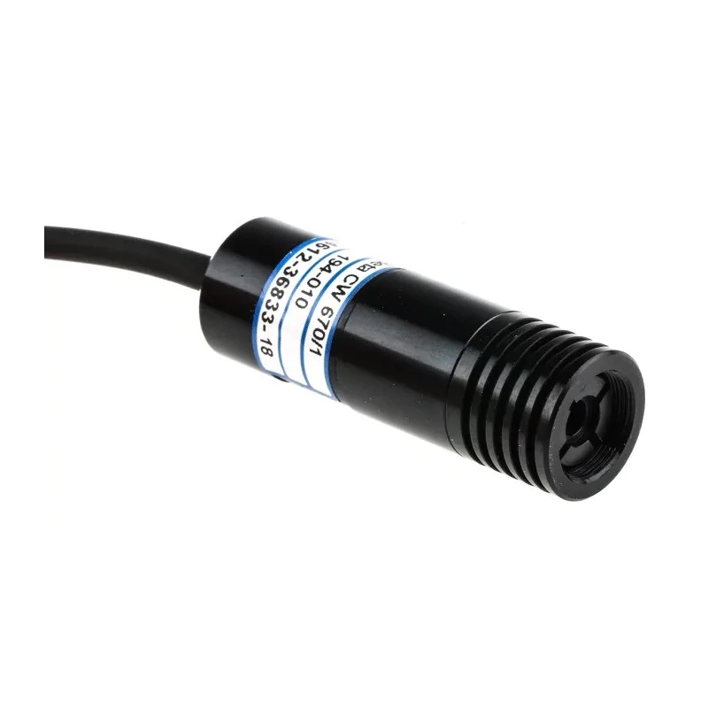 Global Laser Laser Module 670 nm 1 mW Continuous Wave, TTL Control, Ellipse Pattern, -12V to -8V Beta CW 1068-42-000