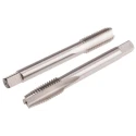 RS PRO Metric Hand Tap Set M10, Straight Flute, HSS, 80mm, Right Hand, 2 Pieces 151-824