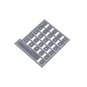 Storm Keypad Legend Sheet for 900 Series and 700 Series, Legend Tiles Set A, ABS, Mid-Grey, 26 Keys, 1 Space Bar 70A00102